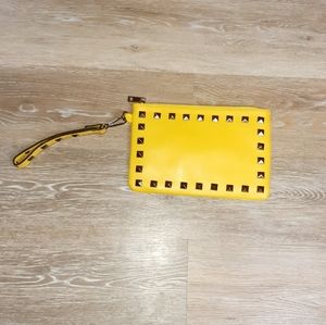Yellow wristlet/clutch